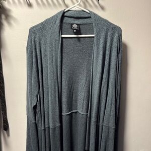 Bobeau Gray Open Front Cardigan Sweater